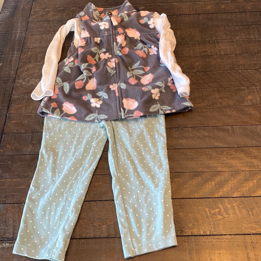 Carters 3-piece girls matching set